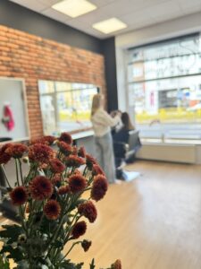 Wnętrze salonu fryzjerskiego Ameliia w Szczecinie